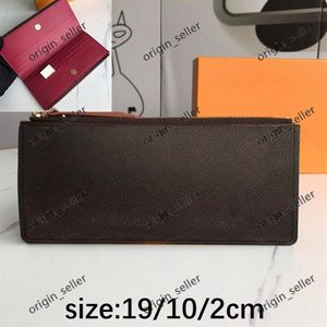 Wallet Wallets Men Single Zipper Long 2021 Hele Red Black portemonnees Dames Europese en Amerikaanse stijl Lederen Women Mul201o