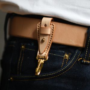 Portefeuilles 100% echte lederen sleutelhouder voor mannen mannelijke vintage handgemaakte EDC taille hangende riemlus sleutelhanger clip sleutelhaak ketting