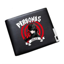 Wallets 2019 Hot Game Persona 5 P5 Printing unisex lange portemonnee pu lederen korte portemonnee Ren Amamiya anime -kaarthouder pu lederen geldtas