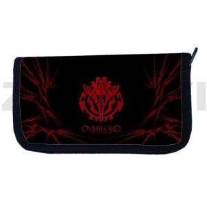 Portefeuilles 2022 NOUVEAU OVERLORD 3D portefeuille Albedo Clip Carte de crédit Card Money Bag Kawaii Ainz Ooal Gown Anime Racs et sac à main Fashion Pourse Women