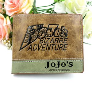 Portefeuilles Anime Comics JoJo's Bizarre Adventure Wallet Kujo Jotaro Anime Coin PurseL230303