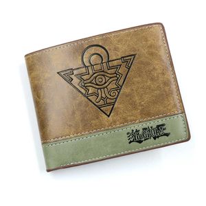 Wallets Anime Duel Monsters Short PU Leather Wallet Yugi Muto Anime Coin PurseL230303