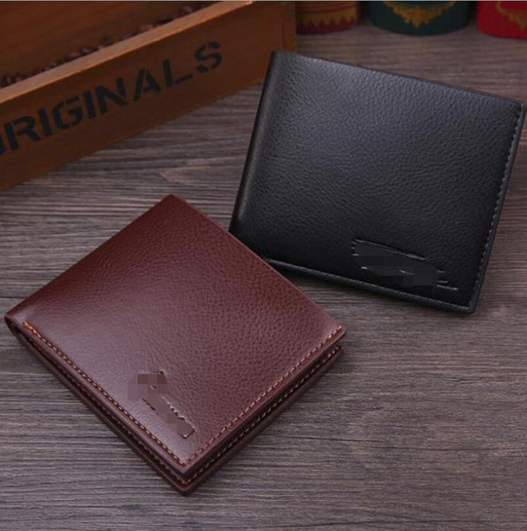 Portefeuilles Business Men's Short Wallet Mode Multi-fonction Jeunesse Simple Pu Card Package