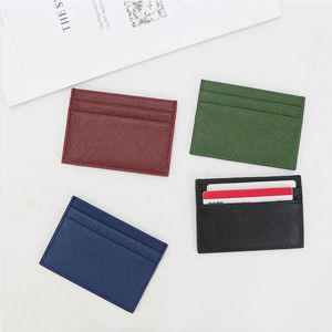 Wallets Classic Business Saffiano Split Leather Holder Limited Edition Customed Initial Letters ID Kaart Kaart Kaart Wallet T221104