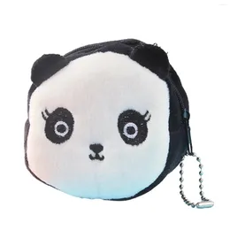 Portefeuilles mignon porte-monnaie en peluche Panda grenouille Mini portefeuille enfants cadeaux d'anniversaire