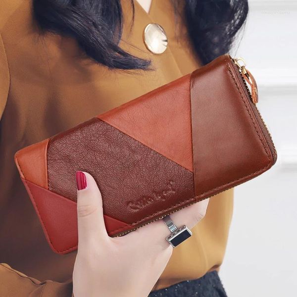 Portefeuilles Design sacs d'argent de haute qualité paquet de téléphone pour femmes femmes longues dame Vintage embrayages marque porte-carte sac à main