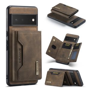 Wallets DG.Ming 2in1 Afneembare magnetische behuizing voor Google Pixel 7A/6A/Pixel 6 7 8 Pro/Pixel 6 7 8/Pixel 5A 5G Lederen Wallet Cover