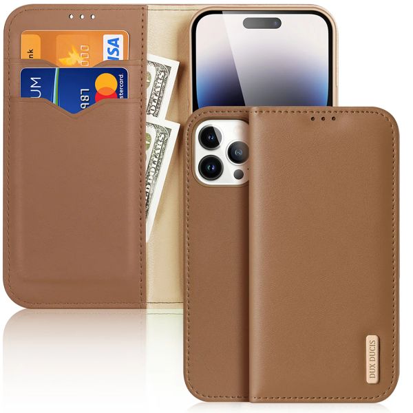 Billeteras Dux ducis Case de billetera suave de cuero genuino real para iPhone 14 13 Pro Max 14 más 14Pro 13 Topiconas de tarjetas Magnetic Flip Teleportera