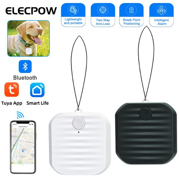 Billeteras elecpow nuevo tuya bluetooth antiloss gps dispositivo de seguimiento de gps inteligente mini mascota perrito localizador de niños llave llave de la billetera de juguete para el teléfono de la billetera