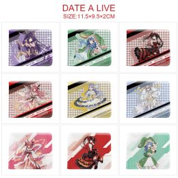 Portefeuilles emell date un yatogami en direct Tohka Yatogami Tenka Kotori Itsuka Himekawa Yoshino Tokisaki Kurumi deux portefeuilles courts pliés