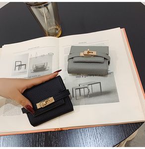 Portefeuilles pour femmes Luxury Designer Wallet Fashion Purses Solid Cute Small Wallet PU Girl Clutch Purse