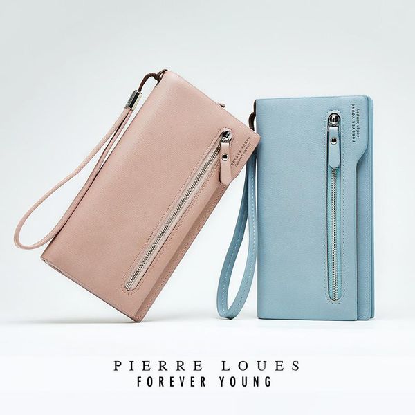 Portefeuilles Forever Young 7 couleurs femmes marque Design élégant pochette Muti porte-cartes espèces téléphone sacs bracelet sacs à main