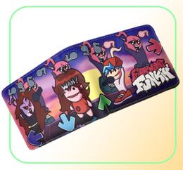 Wallets Game Friday Night Funkin FNF Wallet Pu Short Purse Whit Coin Pocket Holder voor Young Boys Girls7268560