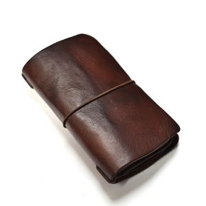 Portefeuilles en cuir authentique original fait main le portefeuille de portefeuille retro