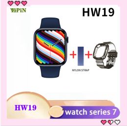 Wallets HW19 Smart Watch 1.77 Fonction de portefeuille Bluetooth Call Double Bouton Moniteur de fréquence cardiaque Smartwatch PK W66 IWO 13 HW22PRO