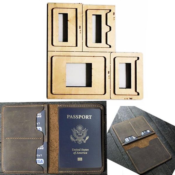 Billeteras Japan Steel Blade Die Plantilla de cuero Passport Regalo de billetera para el hombre Pasaporte Soportes Herramienta de mano de mano Molde