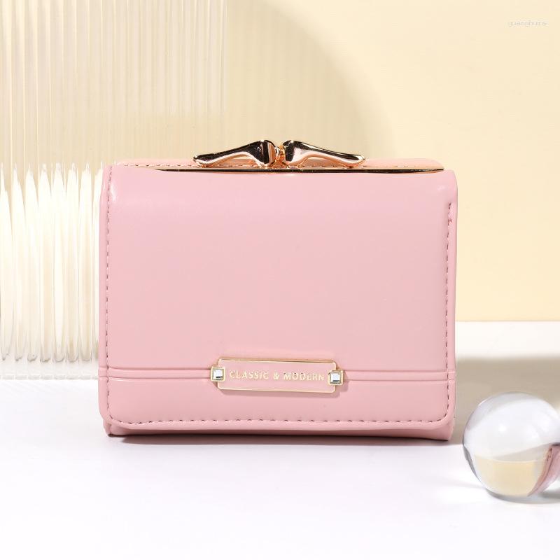 Wallets Korean Version Of Girls Coin Purse Short Gift High Appearance Level Small Bag Wallet For Women