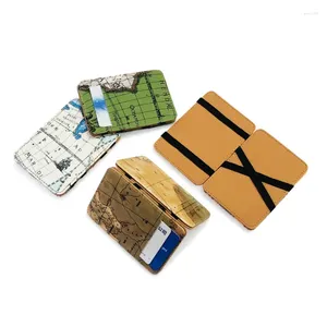 Portefeuilles Version coréenne de mince mini petit portefeuille court pince à billets carte sac magique carte bancaire couverture sac à main