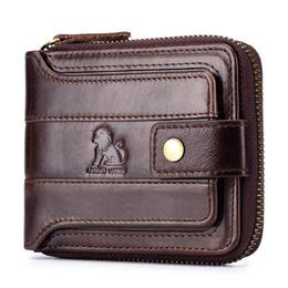 Portefeuilles laoshizi-cartera de cuero gentino para hombre billetera rfid multifuncion bolso almacenamiento monedero tarjetero240m