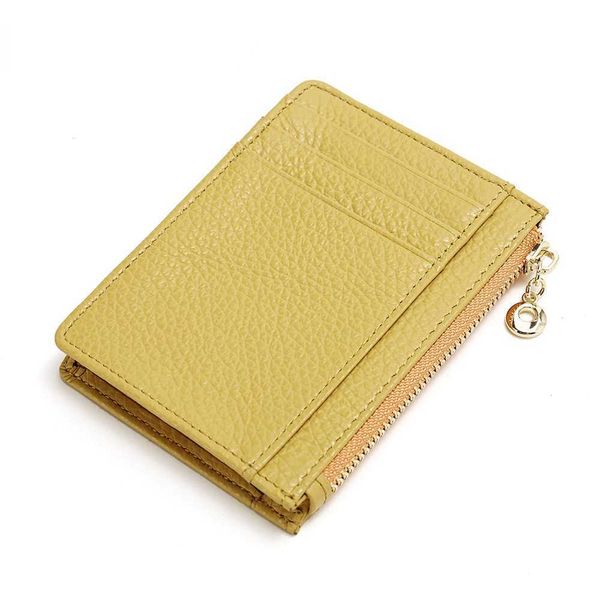 Portefeuilles couche souple en cuir véritable femmes mignon portefeuille coloré porte-carte de luxe designer sac à monnaie sac à main L221101