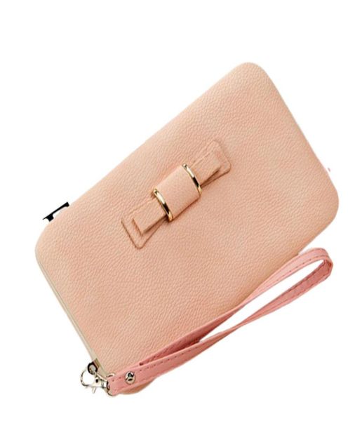 Portefeuilles LFMBWallet femme Women039s portefeuille Snap porte-monnaie téléphone sac arc Multicard Bit porte-carte femmes luxe Billetera Mu7222624