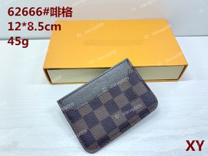 Carteras Monedero de lujo Cartera de embrague Tarjeta de pasaporte Tarjeta de cuero de PU VIEJA FLOR Damier BOX