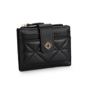 Portefeuilles luxemerk portemonnee dames kaarthouder vrouwen en mannen echte lederen portefeuilles ultradunne bifold unisex credit id card korte portemonnee g230327