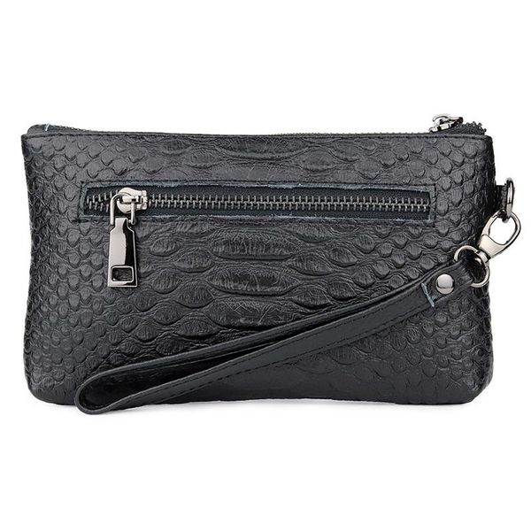 Portefeuilles Luxe Croco Femmes Portefeuille En Cuir Deuxième Couche Vachette Bourse 2021 Mode Pochette Sacs À Main Dames Noir Rose Rouge Fermeture À Glissière