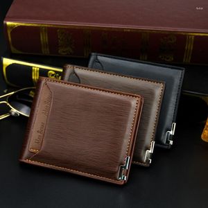 Wallets Men's Wallet Fashion Casual Short Card Case Collection Horizontal Iron Edge Multifunctional Holder