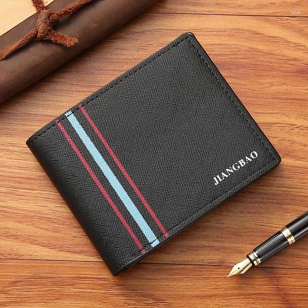 Wallets Men PU Leather Id S Holder Light Soft Coin Pocket Male Mase Business Money Purses Bolsa multifuncional