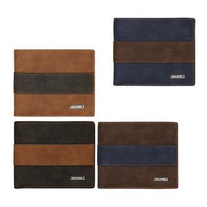 Portefeuilles heren portemonnee blackbluebrowncoffee visitekaartje houder pu lederen heren portemonnee en portemonnee korte kaarden geld tas munt pursel230303