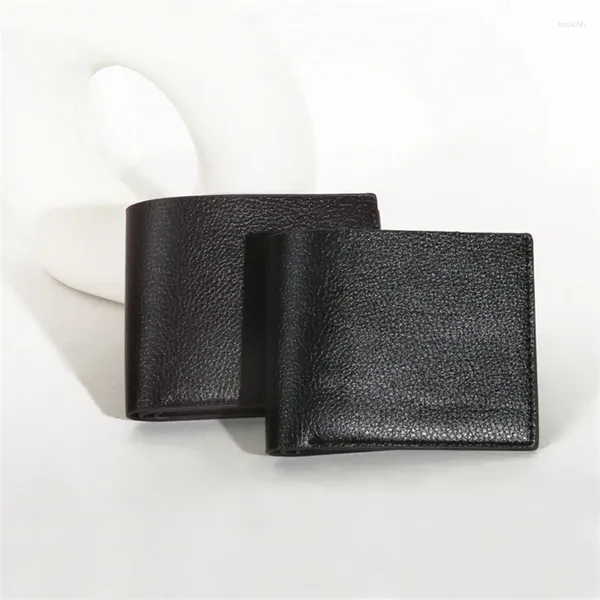 Portefeuilles Portefeuille pour hommes Style court affaires en cuir PU haute capacité Multi carte position porte-monnaie mâle