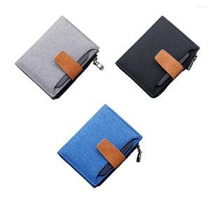 Portefeuilles Hommes Portefeuille Cash Purse Money Pouch Fine Exécution Exquis Imperméable Doux Cadeau En Cuir PU À La Mode Court