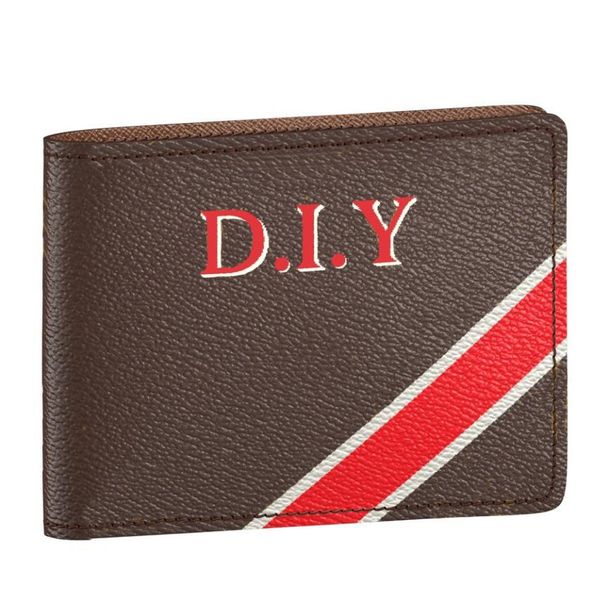 Wallets Men Mujeres Soporte de pasaporte de la más alta calidad Diy Do Yourselde personalización personalizada personalizada personalizada Múltiple A9905 M60895 D2