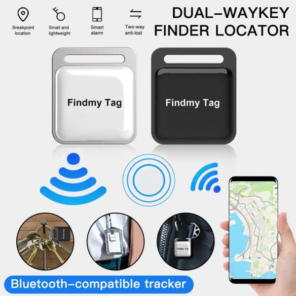 Portefeuille mini GPS tracker mobile Bluetooth Locator sans fil de compagnie de compagnie de mise en œuvre du sac d'enfant portefeuille suspension localisateur électronique