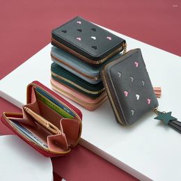 Portefeuilles Mini Tassel Wallet Coin Purse Dames Kaarthouder Korte multi -slot Fashion Koreaanse versie Vrouwelijke hand