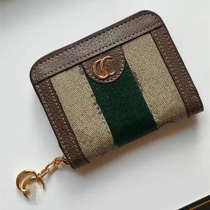 Portefeuilles qualité miroir Zippy Zip Coin Purse portefeuille en cuir véritable fleur noire femme homme concepteur clé pochette porte-carte portefeuilles de luxe E