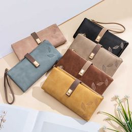 Portefeuilles MOONBIFFY femmes portefeuille en cuir souple porte-passeport fermeture éclair poche de téléphone portable grande capacité sac à main femme longue pochette G230327