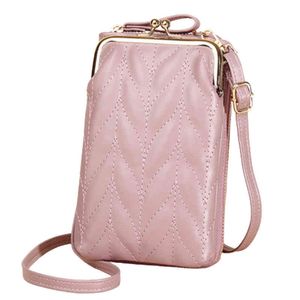 portefeuilles nieuwe mini crossbody tassen vrouwen mobiele telefoon geld tas dames portemonnee zacht lederen klep vrouwelijke kleine messenger 220628