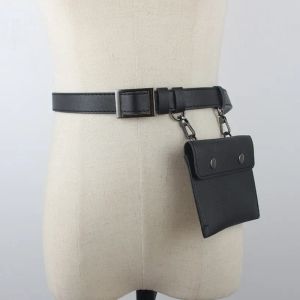 Portefeuilles nouveaux accessoires punk ceinture pantalon de décoration de sac de taille pour adulte / grande jupe à la boue à la ceinture en cuir Pu en cuir portefeuille utile mini sac