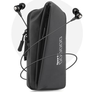 Portefeuilles Nouveaux étui de sac de brassard de téléphone sportif de course à pied imperméable pour iPhone 13 12 11 Pro Max Fiess Zipper Arm Pouch Work Out Portefeuille