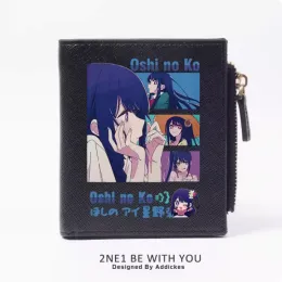 Portefeuilles oshi no ko hoshino ai anime fashion portefeuille pute carte monnaie zipper argent sac cosplay cadeau b556