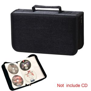 Billeteras Caja portátil Disc Hogar Hogar 128 CDS DVD Space negro Guardar bolsa de almacenamiento DVD Viajes de gran capacidad CD Wallet Zipper