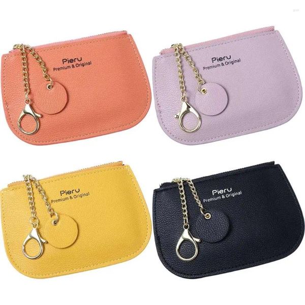 Portefeuilles portables ultra-minces sac à main pour femmes porte-carte petit portefeuille à fermeture éclair sacs commerciaux féminins