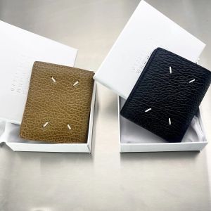 Wallets PYC 22SS Litchi Textuur Cowhide Halfvouw Wallet Korte mannen en vrouwen Personaliseerde modeleer Visitekaarthouder