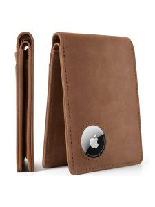 Portefeuilles rétro minimaliste pour aétagin masculin portefeuille RFID portefeuille multi-cartes pour pomme aéragère Apple