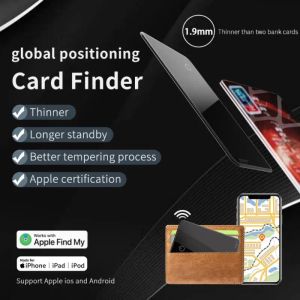 Wallets Smart GPS Card Finder Wallet Tracker Finder Fonction NFC Fonction de recherche de localisateur de tracker AirTag Tag pour iPad Android