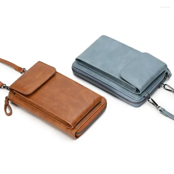 Carteras Cartera de primavera para mujer, bolso de un hombro tipo bandolera, minibolso multifuncional coreano para teléfono, tarjetero, monedero, Cartera