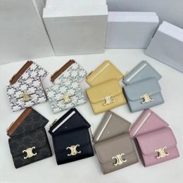 Wallets Triple Fold Purse Women Detachable 2in1 Card Bag Classic Presold Zipper Coin Purse