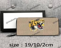 Wallets Wallet Business Men 2021 Single Zipper Long Classcial Clip hele mode zwart bruin casual retro multipocket multif6238025